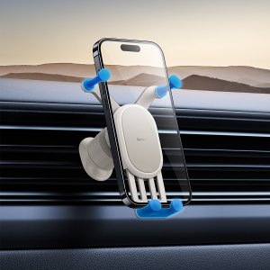 Baseus Baseus Stable Series uchwyt samochodowy na kratkę wentylacyjną nawiew szary (SUWX020002) 8