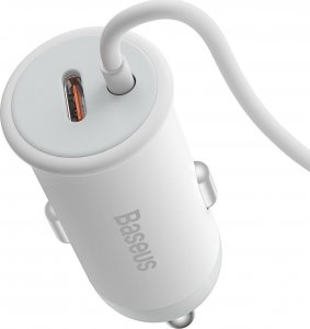 Baseus Baseus samochodowa ładowarka bezprzewodowa z uchwytem MagSafe 15W na kratkę nawiewu + USB Typ C 25W biała (CW01) 14