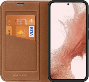 Dux Ducis Dux Ducis Skin X2 etui Samsung Galaxy S23+ pokrowiec z klapką portfel podstawka brązowe 3