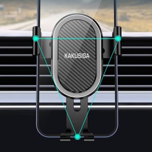 Kaku Grawitacyjny Uchwyt Samochodowy do Kratki Nawiewu / Wentylacyjnej Kakusiga KSC-588A czarny 2