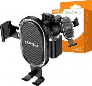 Kaku Grawitacyjny Uchwyt Samochodowy do Kratki Nawiewu / Wentylacyjnej Kakusiga KSC-588A czarny 8