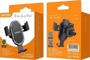 Kaku Grawitacyjny Uchwyt Samochodowy do Kratki Nawiewu / Wentylacyjnej Kakusiga KSC-588A czarny 9
