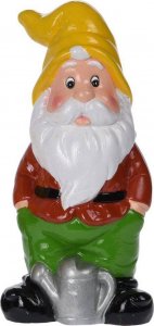 Vilde Figurka ogrodowa krasnal kolorowy 20 cm - żółta czapka 1