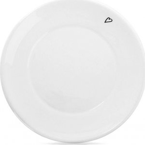 Orion Spodek / talerzyk mały ceramiczny biały SERDUSZKA 12 cm 1