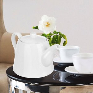 Orion Dzbanek porcelanowy z uchwytem i pokrywką do kawy herbaty biały LUNA 2 l 5