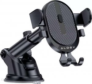 Alogy Alogy Uchwyt samochodowy Easy One Touch do telefonu 6.5" grawitacyjny na deskę rozdzielczą i szybę czarny uniwersalny 10