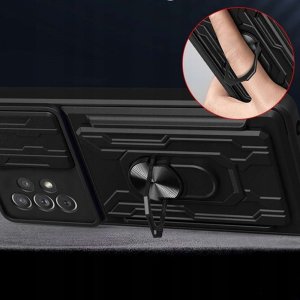 Alogy Alogy Camshield Stand Ring Etui na telefon z osłonką na aparat do Oppo A57 5G / A77 5G uniwersalny 3