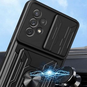 Alogy Alogy Camshield Stand Ring Etui na telefon z osłonką na aparat do Oppo A57 5G / A77 5G uniwersalny 6