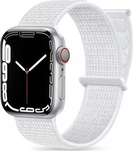 Alogy Alogy Nylon Strap Pasek z rzepem do Apple Watch 1/2/3/4/5/6/7/8/SE/Ultra (42/44/45/49mm) Biały uniwersalny 14