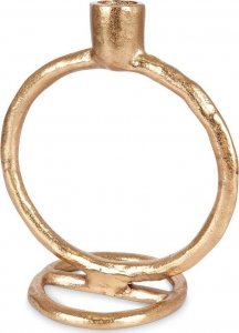 Home Styling Collection Świecznik na długą świeczkę aluminiowy złoty 19 cm 3