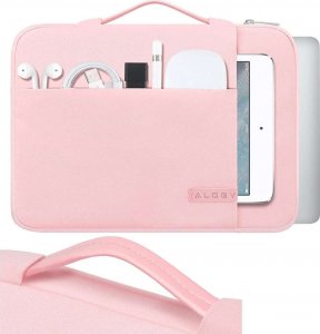 Torba Alogy Alogy Torba na laptopa, MacBook'a do 13.3 cala 360 etui pokrowiec ochronny Różowa uniwersalny 8
