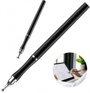 Rysik Alogy Alogy Rysik 2w1 pojemnościowy dotykowy do ekranu telefonu tabletu Czarny uniwersalny 12