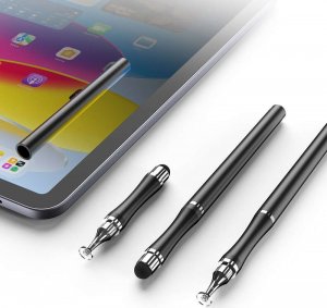 Rysik Alogy Alogy Rysik 2w1 pojemnościowy dotykowy do ekranu telefonu tabletu Czarny uniwersalny 18