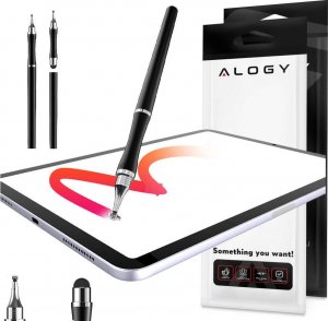 Rysik Alogy Alogy Rysik 2w1 pojemnościowy dotykowy do ekranu telefonu tabletu Czarny uniwersalny 4