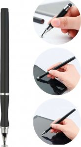 Rysik Alogy Alogy Rysik 2w1 pojemnościowy dotykowy do ekranu telefonu tabletu Czarny uniwersalny 5
