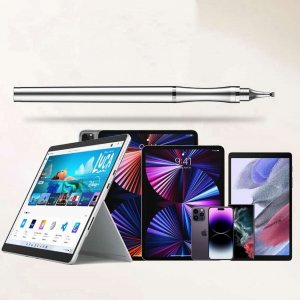 Rysik Alogy Alogy Rysik 2w1 pojemnościowy dotykowy do ekranu telefonu tabletu Srebrny uniwersalny 12