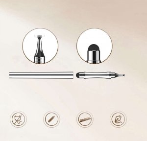 Rysik Alogy Alogy Rysik 2w1 pojemnościowy dotykowy do ekranu telefonu tabletu Srebrny uniwersalny 16