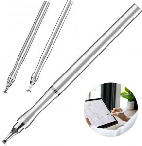 Rysik Alogy Alogy Rysik 2w1 pojemnościowy dotykowy do ekranu telefonu tabletu Srebrny uniwersalny 2