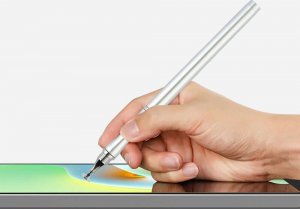 Rysik Alogy Alogy Rysik 2w1 pojemnościowy dotykowy do ekranu telefonu tabletu Srebrny uniwersalny 4