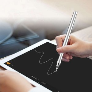 Rysik Alogy Alogy Rysik 2w1 pojemnościowy dotykowy do ekranu telefonu tabletu Srebrny uniwersalny 7