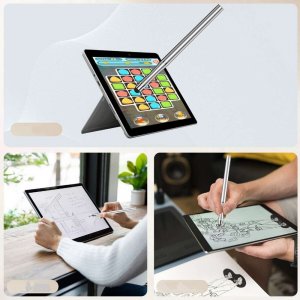 Rysik Alogy Alogy Rysik 2w1 pojemnościowy dotykowy do ekranu telefonu tabletu Srebrny uniwersalny 8