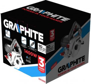 Graphite Przecinarka do gresu i kamienia 1400W, 125 mm (59G888) 18