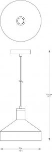 Lampa wisząca Zumaline Wisząca lampa kuchenna Sigma metalowa nad stół czarna 3