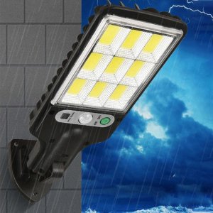 Alogy Alogy Lampa solarna LED wodoodporna uliczna latarnia solar z czujnikiem ruchu + Pilot Czarna uniwersalny 3