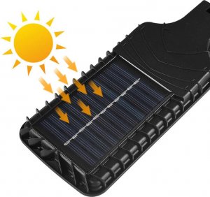 Alogy Alogy Lampa solarna LED wodoodporna uliczna latarnia solar z czujnikiem ruchu + Pilot Czarna uniwersalny 4