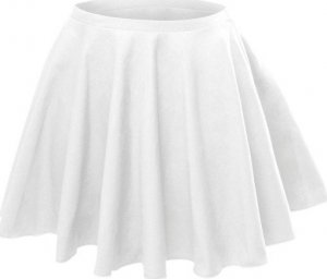 RENNWEAR Rozkloszowana spódniczka z koła - biały 104-110 cm 1