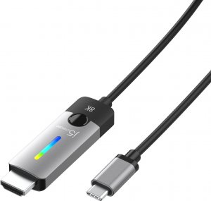 Adapter USB j5create j5create JCC157 1,79 m USB Type-C HDMI Czarny, Szary 1