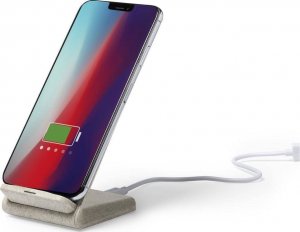 Ładowarka Upominkarnia Ładowarka bezprzewodowa 10W ze słomy pszenicznej, stojak na telefon 2