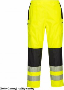 Portwest PW386 - Ostrzegawcze spodnie przeciwdeszczowe damskie PW3 - żółty-czarny L 1