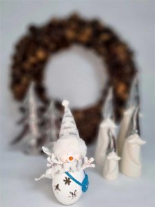 Dekoracja świąteczna Upominkarnia bałwan 6