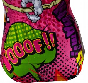 Kaymaq KAYMAQ DESIGN W27 damska bluza rowerowa różowa 3