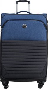 Puccini Duża walizka PUCCINI MALMO EM50710A 7 Niebiesko czarna 2