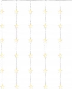 Dekoracja świąteczna Emos Dekoracje 30 LED kurtyna migające gwiazdki 120x90 3