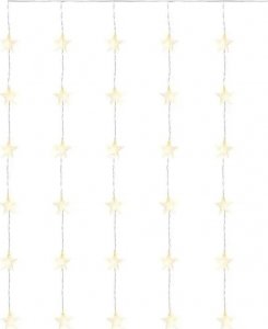 Dekoracja świąteczna Emos Dekoracje 30 LED kurtyna migające gwiazdki 120x90 10