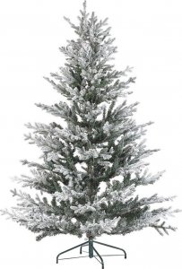 Dekoracja świąteczna Beliani Lumarko Ośnieżona sztuczna choinka 180 cm biała BRISCO! 1