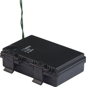 Beliani Ośnieżona świąteczna girlanda LED 180 cm zielona WAPTA! 5