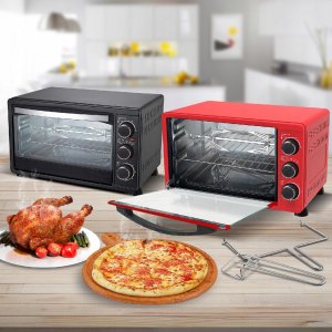 Grill elektryczny TurboTronic Piekarnik elektryczny TurboTronic 23L termoobieg rożno grill 1500W Czarny 3