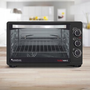 Grill elektryczny TurboTronic Piekarnik elektryczny TurboTronic 23L termoobieg rożno grill 1500W Czarny 6