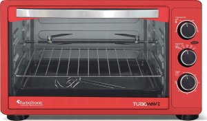 Grill elektryczny TurboTronic Piekarnik elektryczny TurboTronic 23L termoobieg rożno grill 1500W Czerwony 2