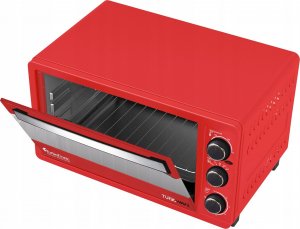 Grill elektryczny TurboTronic Piekarnik elektryczny TurboTronic 23L termoobieg rożno grill 1500W Czerwony 4