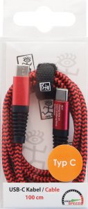Kabel USB 2GO USB-C - USB-C 1 m Czerwony (797195) 2