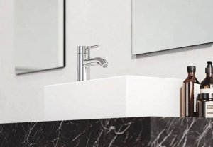 Bateria umywalkowa Kludi Bozz stojąca chrom 3