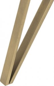 Beliani Stół do jadalni 150 x 80 cm efekt marmuru biało-złoty MOLDEN! 5