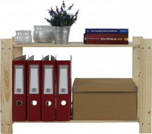 Wamar-Sosenka Regał na książki drewniany B06R 50x90x28 2 półki 4