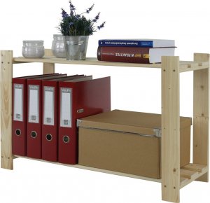 Wamar-Sosenka Regał na książki drewniany B06R 50x90x28 2 półki 6