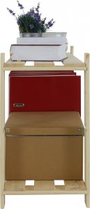 Wamar-Sosenka Regał na książki drewniany B06R 50x90x28 2 półki 7